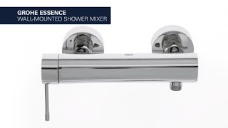 Grohe Essence douchekraan zonder omstel met koppelingen - Hard graphite geborsteld