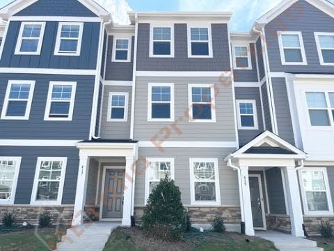 Welcome to this 3 Bedroom, 3.5 Bath Townhome with 1st Floor Guest Suite, 3rd Floor Primary Suite, 1-Car Garage, Driveway Parking & Internet Included in Carolina Springs, Apex – Available Nov 7th! property video