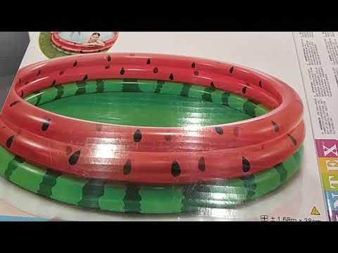 Детский надувной бассейн Intex «Арбуз» 58448 от 2 лет / 168 х 38 см.