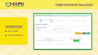 CCPU: Cómo enviar su solicitud: Paso 2: información del plan de salud