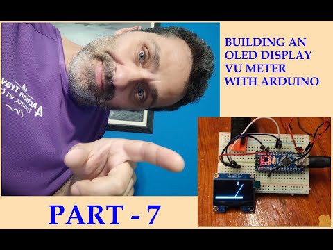 OLED VU METER with Arduino - Part 7 - stereo display