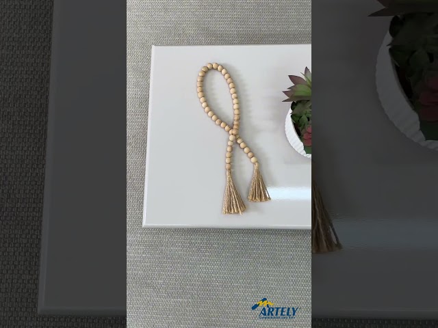 Mesa de Centro Mila Frisada Cinamomo/Off White - Artely Móveis