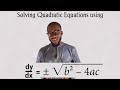 Simple Way Of Solving Quadratic Equations