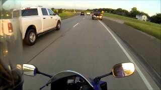 preview picture of video 'first ride with the gopro! yamaha r1'