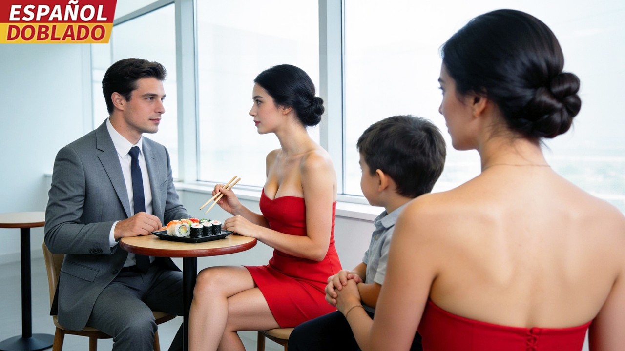 [Doblado Esp] Hombre invita a una Soltera a comer suchi en oficina, pero llega su Esposa CEO...