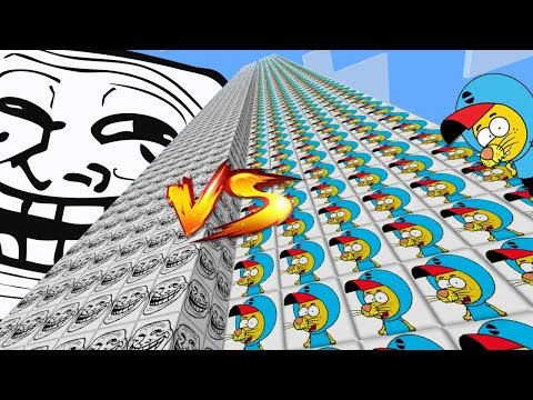 TROLL VS KRAL ŞAKİR KULE ŞANS BLOKLARI - Minecraft