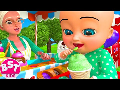 Iceream Shop Songs - BillionSurpriseToys Nursery Rhymes, Kids Songs