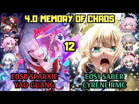 E0 Sparxie Yao Guang & E0 Saber Cyrene RMC | 3.6 Memory of Chaos 12 | Honkai Star Rail