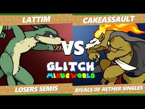 Glitch 7 ROA -  Lattim (Maypul) VS NVR CakeAssault (Forsburn) Rivals of Aether Losers Semis