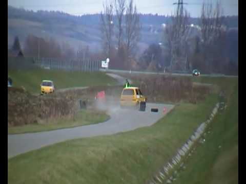 Grodzki Super OeS w Biecz 29 11 2009 Ryszard Dunaj Kinga Dunaj Fiat CC