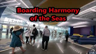 Boarding Harmony of the Seas Galveston Texas March 2025