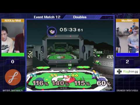 Event Match 12: R2DLiu & Widl (Fox/Sheik) vs Mayb & BMC (Peach/Peach) - Winners Finals