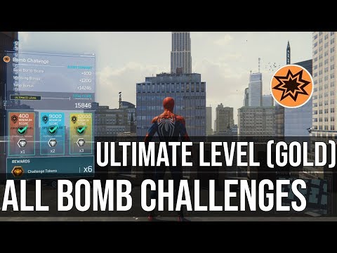 Taskmaster Bomb Challenges - Ultimate Level (Gold) - Marvel's Spider-Man PS4