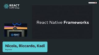 We Recommend using React Native Framework by Nicola Corti from Meta | 