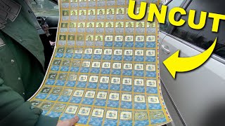 We Found a Sheet of UNCUT Vintage Pokémon Cards.