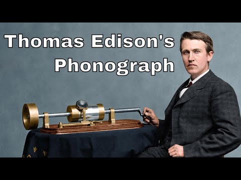 21st November 1877: Thomas Edison announced his phonograph, the first machine to record & play sound
