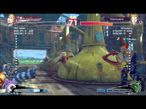 SSF4 AE Ranked - TEC Rekka (Cody) vs Guile 2