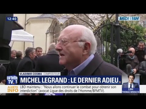 Brigitte Macron, Claude Lelouch, Vladimir Cosma: leur dernier adieu à Michel Legrand