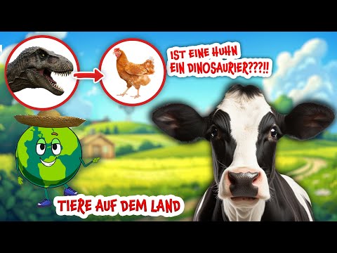 Tiere auf dem Land - Ist eine Henne ein Dinosaurier? Videos für Kinder