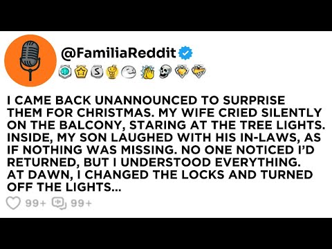 I CAME BACK UNANNOUNCED TO SURPRISE THEM FOR CHRISTMAS. MY WIFE CRIED SILENTLY ON THE BALCONY...