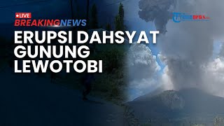BREAKING NEWS: Hujan Pasir Guyur Sikka Buntut Erupsi Dahsyat Gunung Lewotobi, Tinggi Kolom Abu 8 Km
