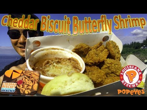 Popeyes Cheddar Biscuit Butterfly Shrimp