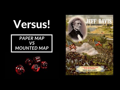 Comparison of Paper map to Mounted map