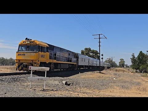 6MA8 JBRE The Overland (NR67), Melbourne to Adelaide, 1218, 7/2/25, Lubeck VIC