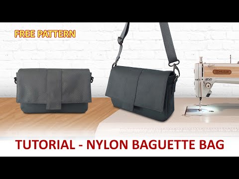 Tutorial Nylon Baguette Bag - Free Pattern by Miko Craft - Tutorial membuat tas selempang