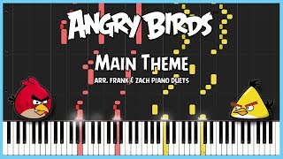 Angry Birds: Main Theme [SYNTHESIA] | Frank & Zach Piano Duets