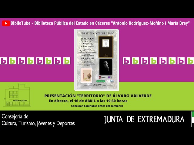 Vídeo relacionado con Territorio. Poesía reunida (1985-2025) (Marginales)