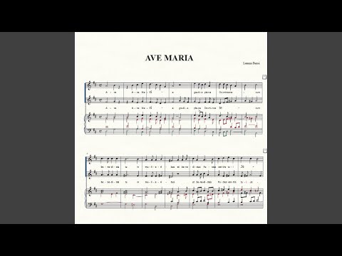 AVE MARIA by Lorenzo Perosi (Part for Alto or Bass)