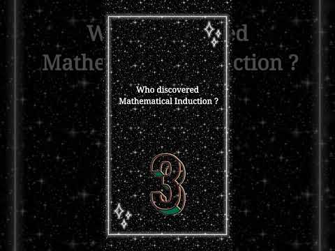 Who discovered Mathematical Induction ?Answer : Giovanni Vacca || gk #gkquiz #gkinenglish #gk