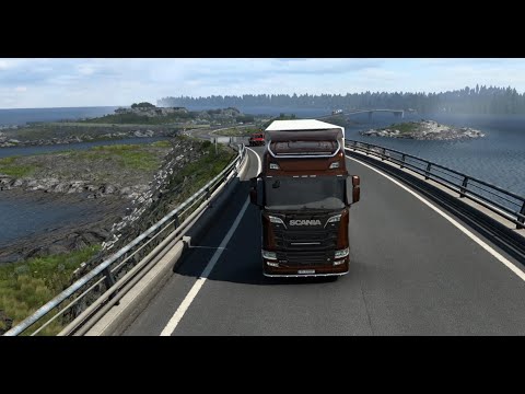 ETS2 - Ep.2 - Kristiansund to Dombås (N) - Scania R730 V8 (realistic sound, map & driving)