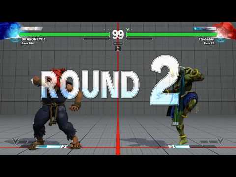 SFV~ Dhalsim (TS-Sabin) vs. Akuma (DRAGONEYEZ) HD 3