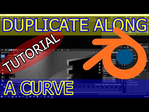 How To Duplicate Objects Along A Curve - Blender