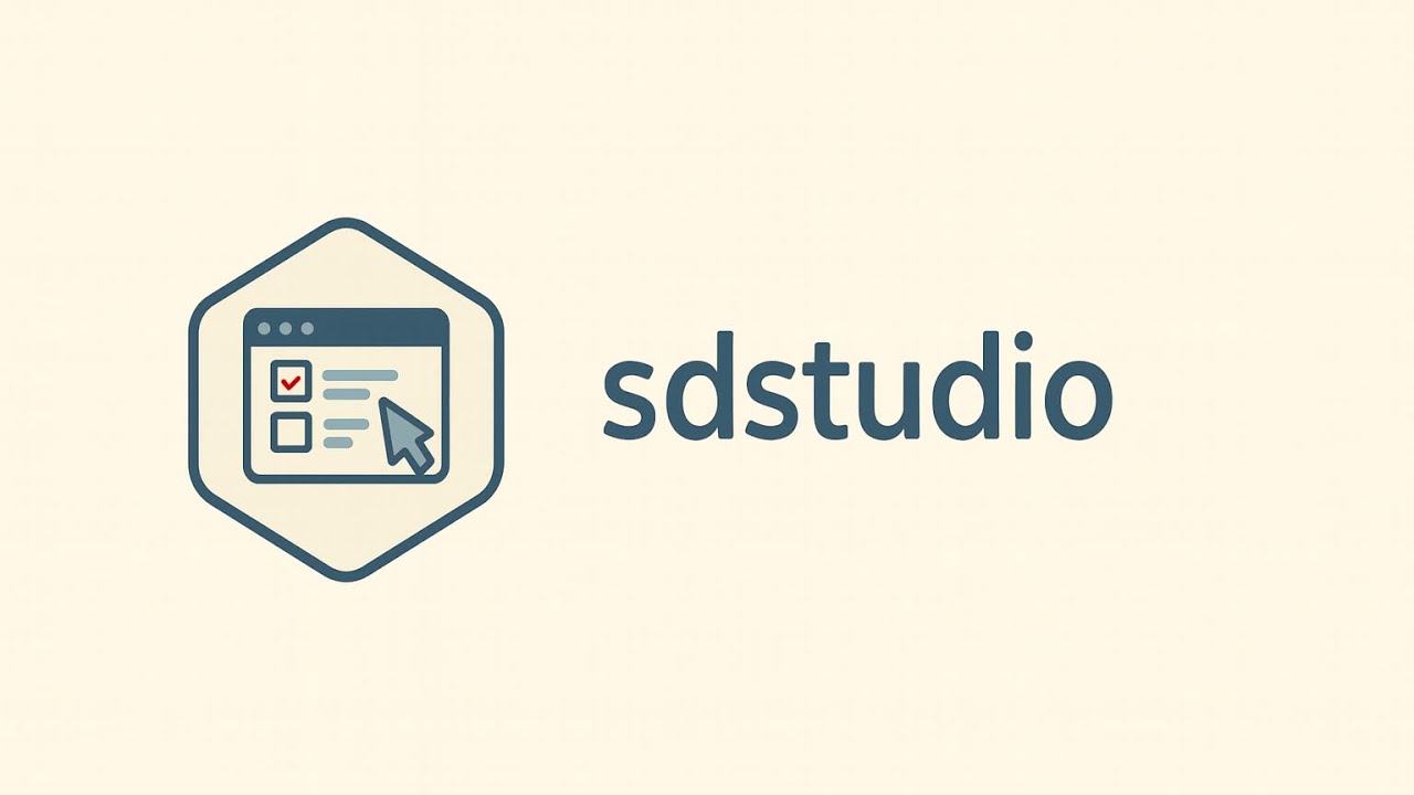 Watch the sdstudio intro video