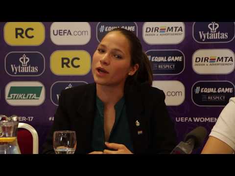 Lietuvos WU17 rinktinės trenerės I. Kibirkšties konferencija