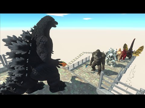 HEISEI GODZILLA DEATH FALL - Animal Revolt Battle Simulator
