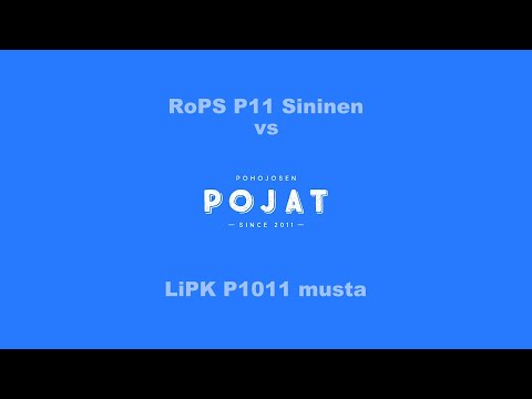 RoPS P11 Sininen vs LiPK P1011 Musta
