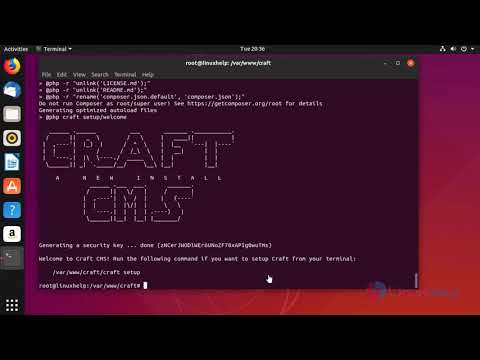 How To Install Craft CMS 3.0.41 On Ubuntu 18.10 | LinuxHelp Tutorials