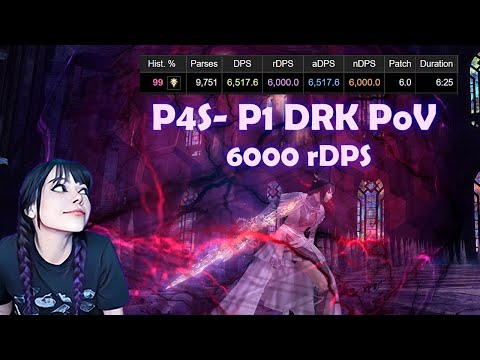 [FFXIV] P4S P1 (6000 rDPS ) DRK PoV