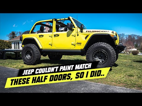 How We Paint Matched the Jeep Wrangler Half Doors