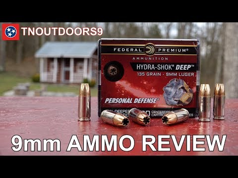9mm Federal Hydra-Shok DEEP Ammo Review
