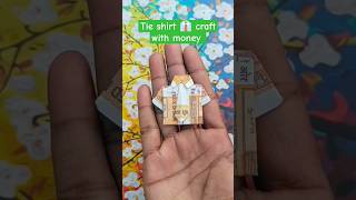 Tie shirt 👔 craft with money.   #crafts #tieshirt #shirts #money #moneycraft #shorts