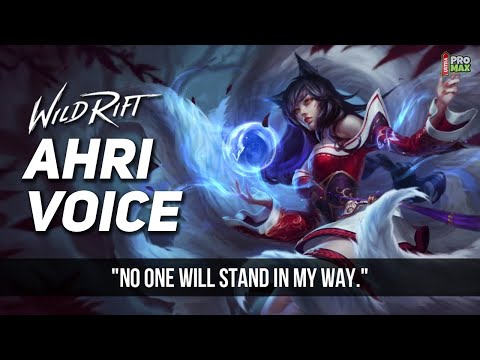 Ahri Voice Quotes/Audio In Wild Rift | Ahri All Voice Lines League Of Legends Wild Rift [English]