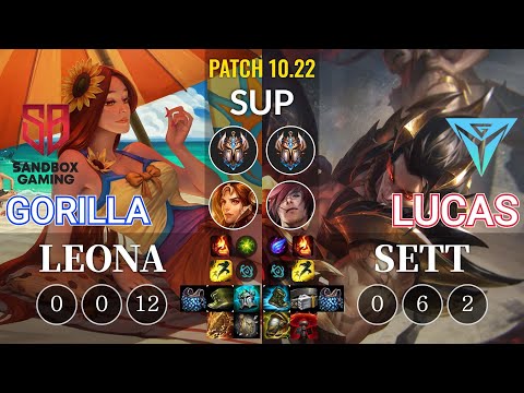 SB GorillA Leona vs IGY Lucas Sett Sup - KR Patch 10.22