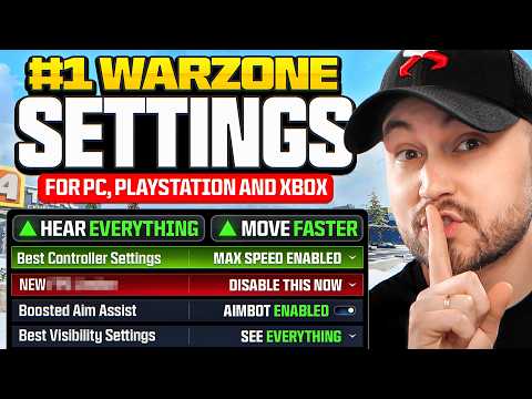 *NEW* BEST SETTINGS for WARZONE BO7 UPDATE! (Best Controller, Audio and Graphics Settings in COD WZ)