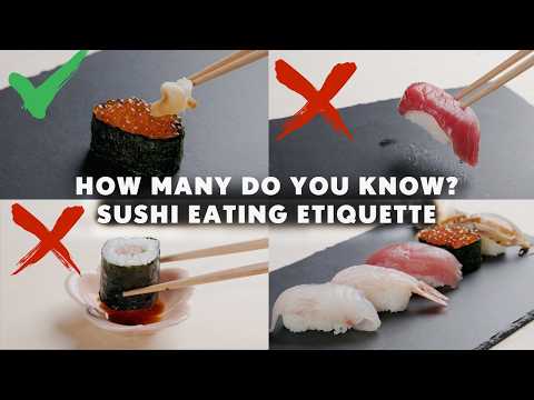 10x Köstliches Sushi! Sushi-Essensregeln, die du kennen musst!