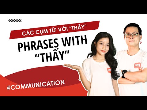 Common phrases with Thấy | Southern Vietnamese with SVFF ​